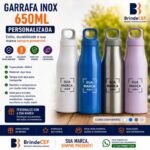 Garrafa Inox Personalizada 650ml para Brindes