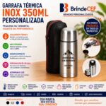 Garrafa Térmica Inox 350ml Personalizada