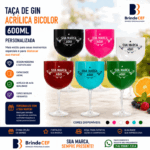 Taça de Gin de Acrílico Bicolor 600 ml
