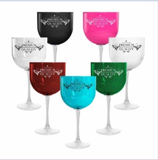 Taça de Gin de Acrílico Bicolor 600 ml