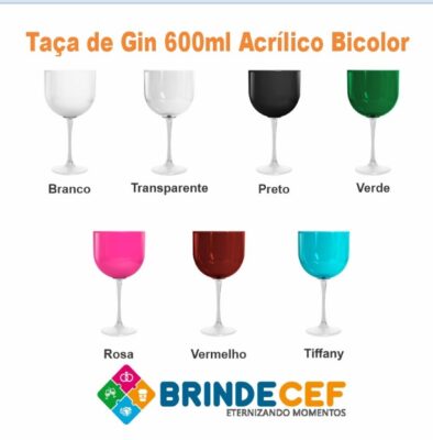 taça gin bicolor personalizada