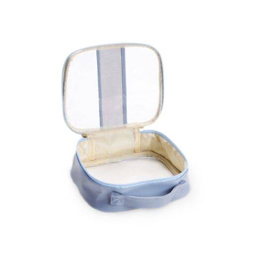 Necessaire-PVC-Impermeavel-Aberta AZUL-CLARO-