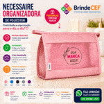 Necessaire Organizadora de Poliéster Personalizada