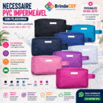 Necessaire PVC Impermeável com Plaquinha