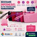 Necessaire impermeável de pvc personalizada