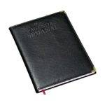 agenda semanal preta lisa