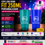 Copo long drink Personalizado Fit 250 ml
