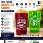 Copo Twister Personalizado 500 ml de Acrílico