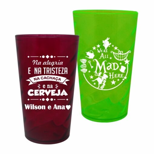Copo Twister Personalizado 500 ml de Acrílico