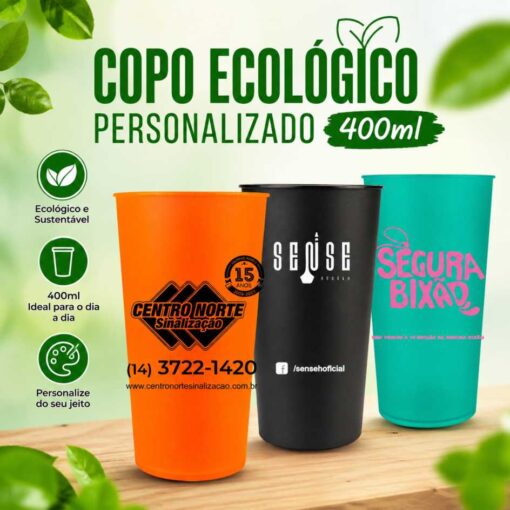 Copo Ecológico Personalizado 400ml