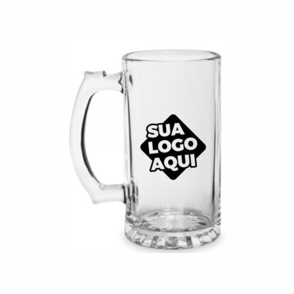 Caneca de Vidro Personalizada Berlim 500ml