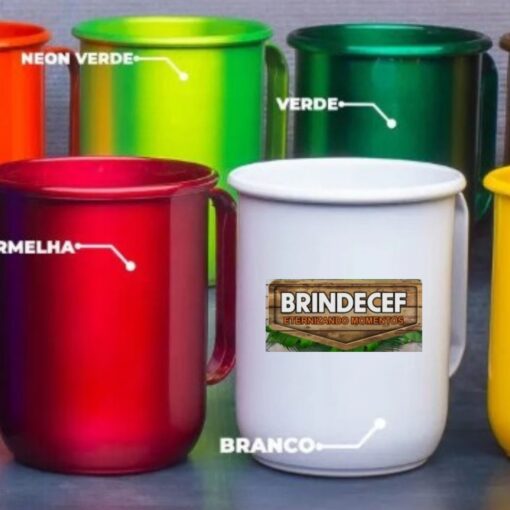 Caneca de Aluminio Personalizada 390