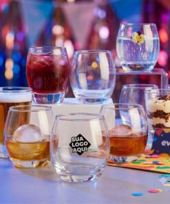Copo de Vidro Personalizado Whisky Aruba 345ml