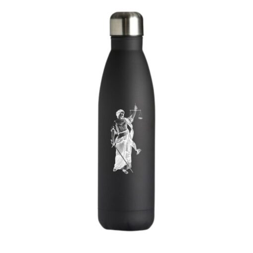 Garrafa de Inox 750 ml Preto Fosco Personalizada