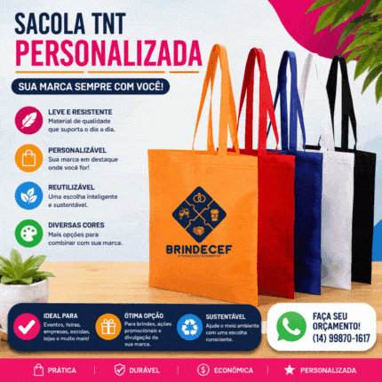 Sacola TNT com Alça Personalizada
