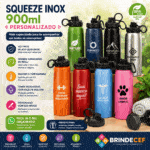 Squeeze Inox 900ml Personalizado