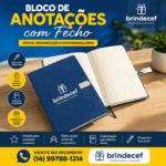 Bloco de Anotações com Fecho Personalizado