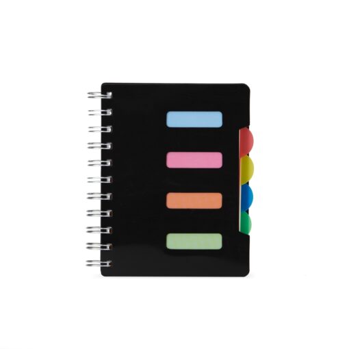 Caderno Pequeno com Divisorias PRETO 15994 1678212635