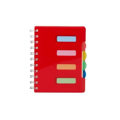 Caderno Pequeno com Divisorias VERMELHO 15997 1678212637