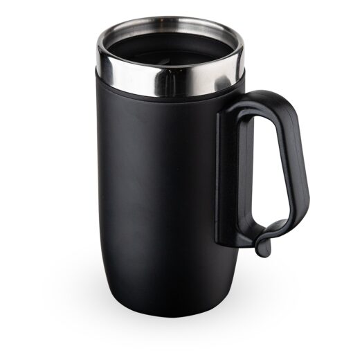 Caneca Inox Parede Dupla 275 ml PRETO 13633 1638190364