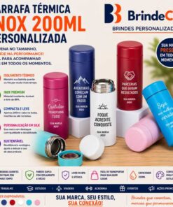 Garrafa Térmica Personalizada Inox 200ml