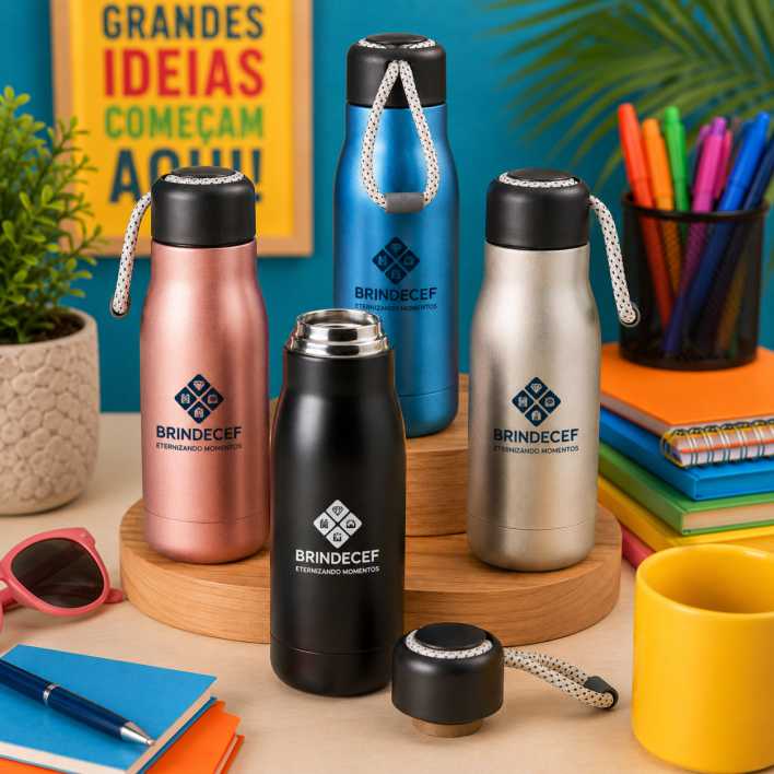 Garrafa Térmica Personalizada Inox 420ml
