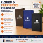 Caderneta em Couro Sintético Personalizada