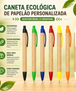 Caneta Ecológica de Papelão Personalizada