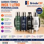 Garrafa Térmica Personalizada Inox 1 Litro