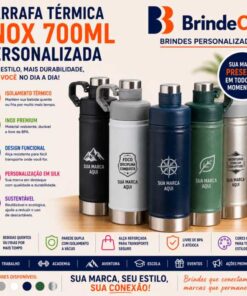 Garrafa Térmica Personalizada Inox 700ml