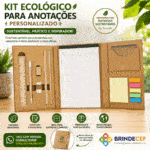 Kit Ecológico para Anotações Personalizado