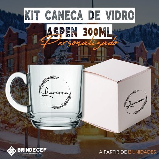Kit de Caneca Aspen com Caixinha