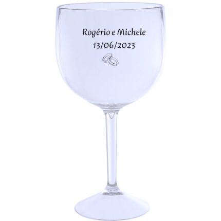 Taça de Gin de Acrílico 580ml Personalizada