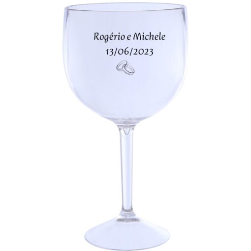 Taça de Gin de Acrílico 580ml Personalizada