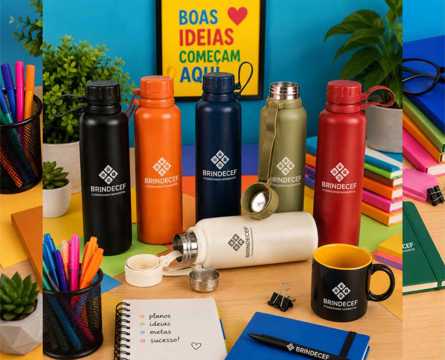 Garrafa Térmica Personalizada Inox 1 Litro com Infusor