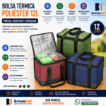 Bolsa térmica de poliéster 12li Personalizada