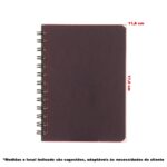 Caderneta Capa Dura em Kraft Wire-o