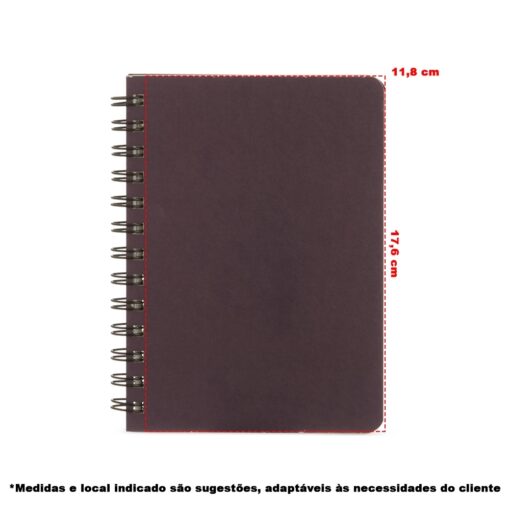 Caderneta Capa Dura em Kraft Wire-o