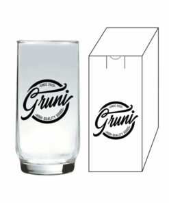 Kit Copos de Vidro Light e Caixinha Personalizados 410ml