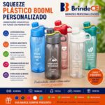 Squeeze Plástico 800ml Personalizado