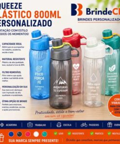 Squeeze Plástico 800ml Personalizado