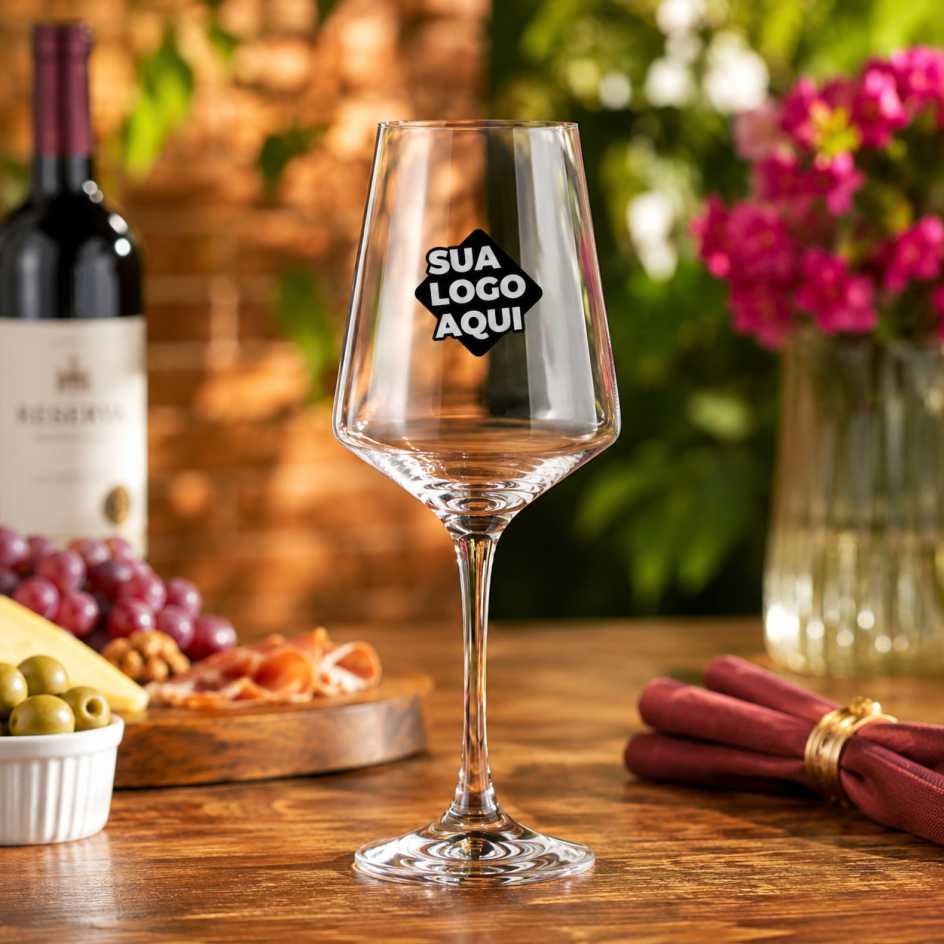 Taça de Vidro Personalizada Brunello 490ml Taça de Vidro Personalizada Brunello 490ml