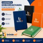 Caderneta Emborrachada com Elástico Personalizada