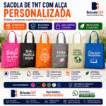 Sacola de tnt com Alça com costura Personalizada