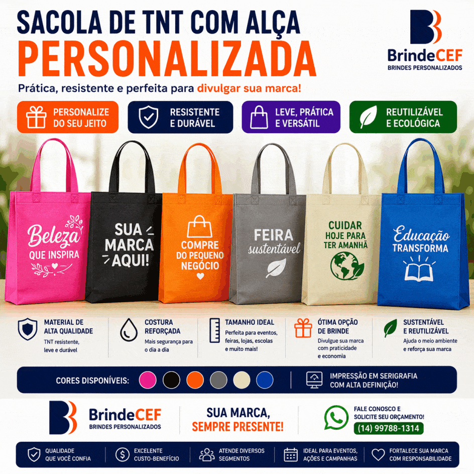 Sacola de tnt com Alça com costura Personalizada Sacola de tnt com Alça com costura Personalizada