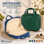 vvNécessaire de Couro Sintético Personalizada