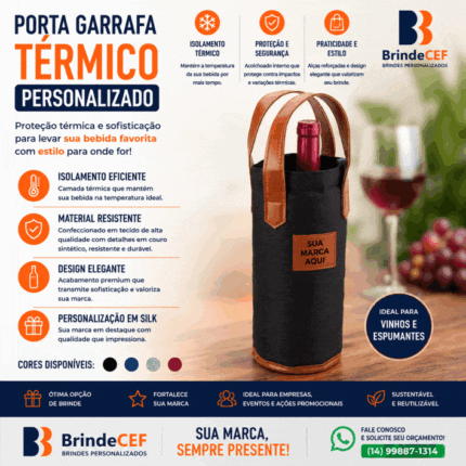 Porta Garrafa Térmico Personalizado