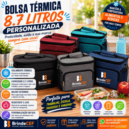 Bolsa Personalizada Térmica 8.7Lt