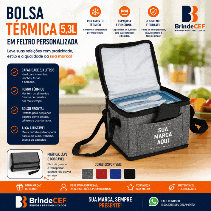 Bolsa Térmica 5,3 litros personalizada Bolsa Térmica 5,3 litros personalizada