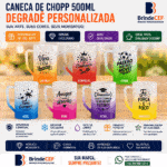 Caneca de Chopp 500ml Degrade Personalizada
